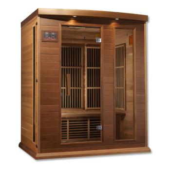 Maxxus 3 Per Low EMF FAR Infrared Carbon Canadian Red Cedar Sauna